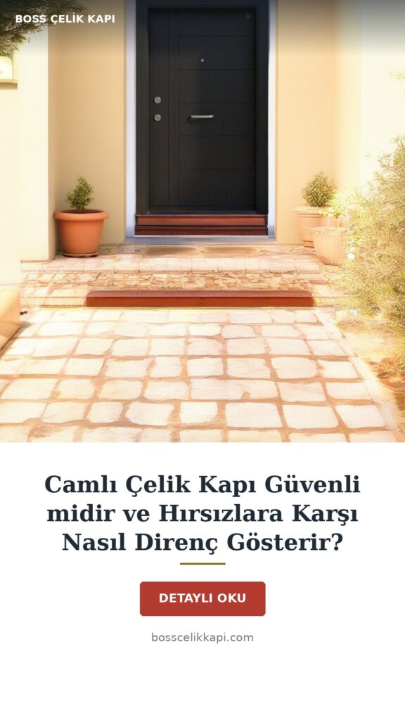 Camlı Çelik Kapı Evinizi Hırsızlara Karşı Nasıl Korur? Kilit Ve Sac Kalınlığı Rehberi 1 Camlı Çelik Kapı Güvenli Midir Ve Hırsızlara Karşı Nasıl Direnç Gösterir? — Boss Çelik Kapı