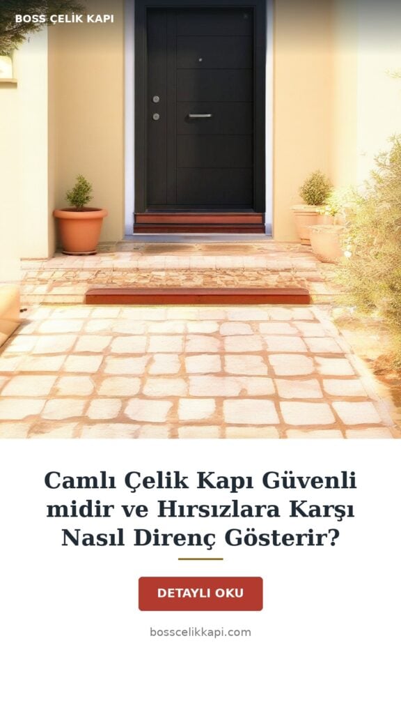 Camlı Çelik Kapı Güvenli Midir Ve Hırsızlara Karşı Nasıl Direnç Gösterir? — Boss Çelik Kapı