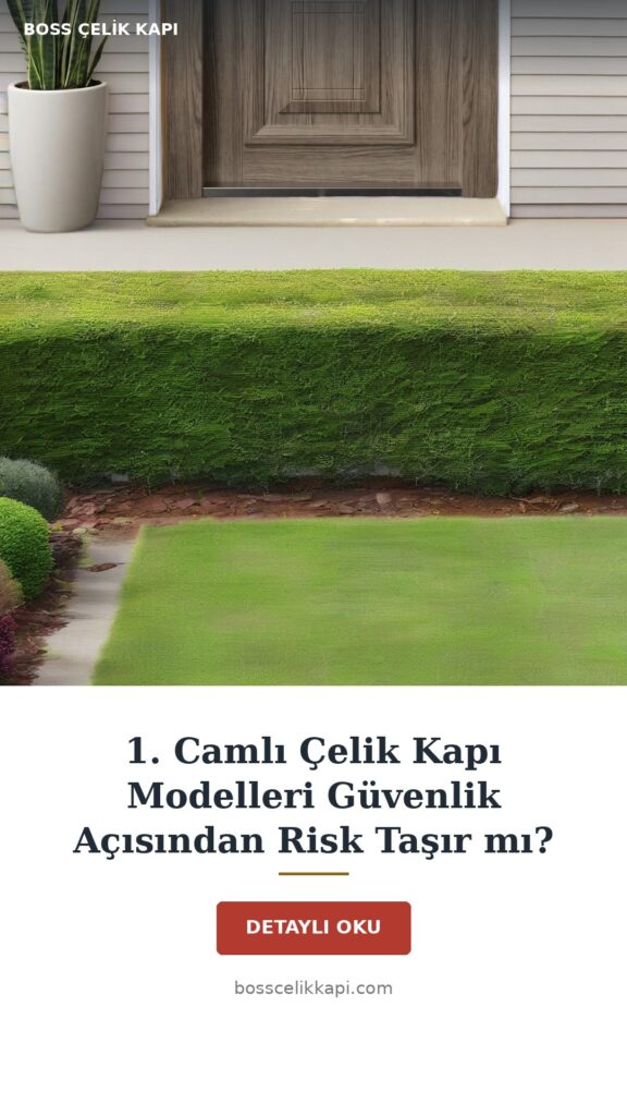 1. Camlı Çelik Kapı Modelleri Güvenlik Açısından Risk Taşır Mı? — Boss Çelik Kapı
