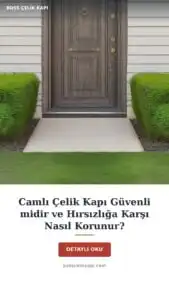 Camlı Çelik Kapı Güvenli Midir Ve Hırsızlığa Karşı Nasıl Korunur? — Boss Çelik Kapı