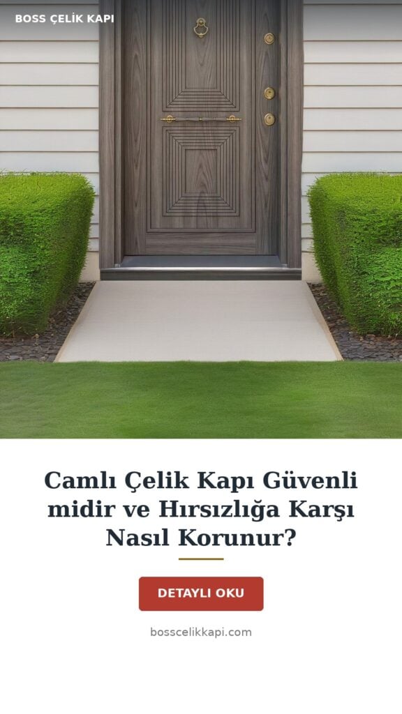 Camlı Çelik Kapı Güvenli Midir Ve Hırsızlığa Karşı Nasıl Korunur? — Boss Çelik Kapı