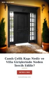 Camlı Çelik Kapı Nedir Ve Villa Girişlerinde Neden Tercih Edilir? — Boss Çelik Kapı
