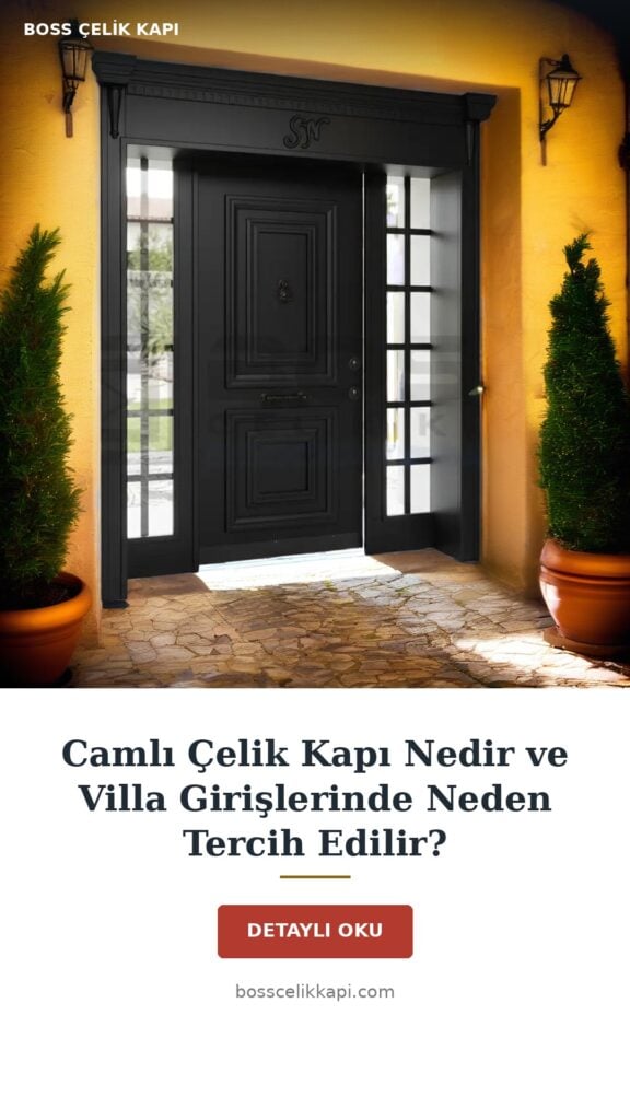Camlı Çelik Kapı Nedir Ve Villa Girişlerinde Neden Tercih Edilir? — Boss Çelik Kapı