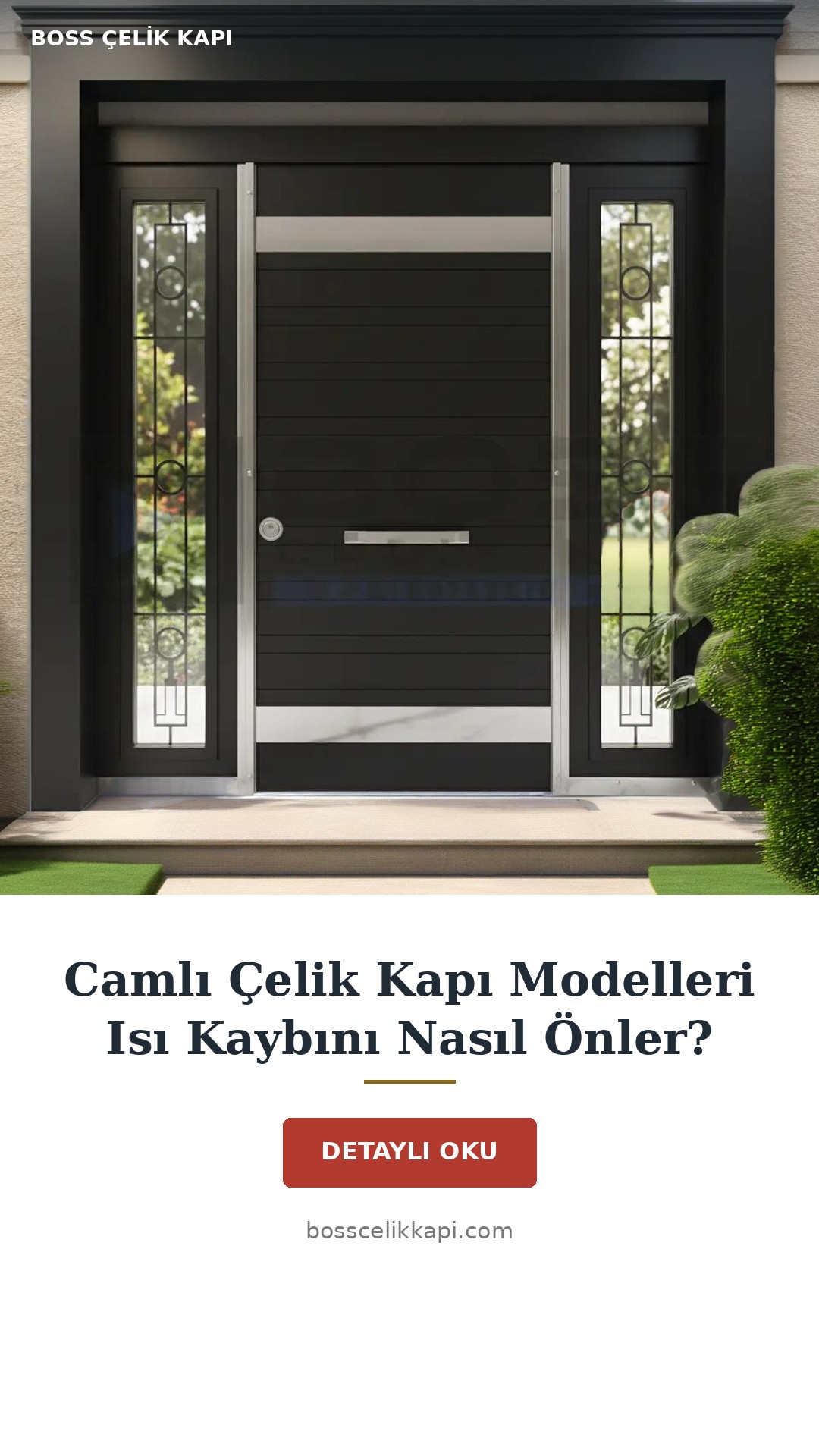 Camlı Çelik Kapı Modelleri Isı Kaybını Nasıl Önler? — Boss Çelik Kapı