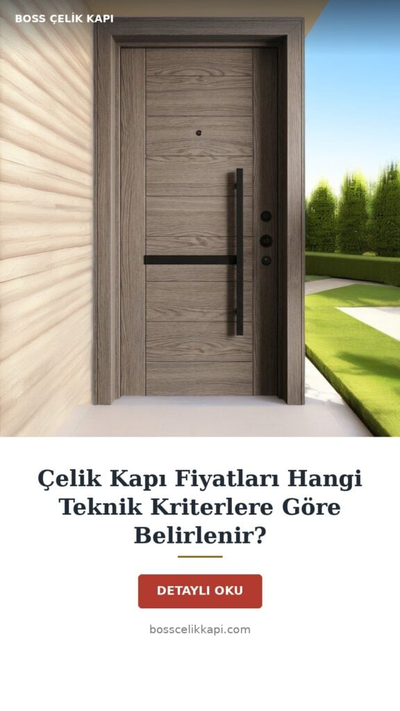 Çelik Kapı Fiyatları Hangi Teknik Kriterlere Göre Belirlenir? — Boss Çelik Kapı