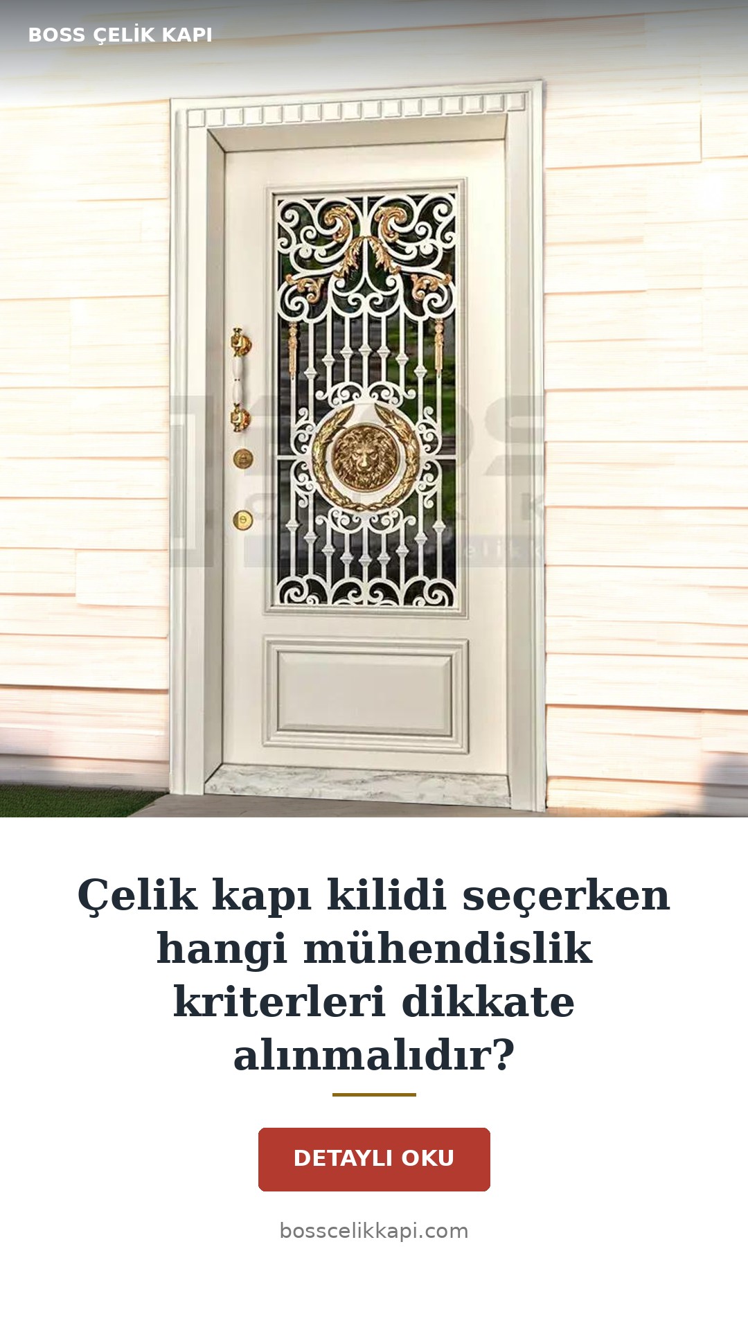 Çelik Kapı Kilidi Seçerken Hangi Mühendislik Kriterleri Dikkate Alınmalıdır? — Boss Çelik Kapı
