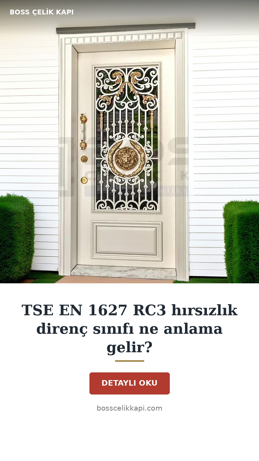 Tse En 1627 Rc3 Hırsızlık Direnç Sınıfı Ne Anlama Gelir? — Boss Çelik Kapı