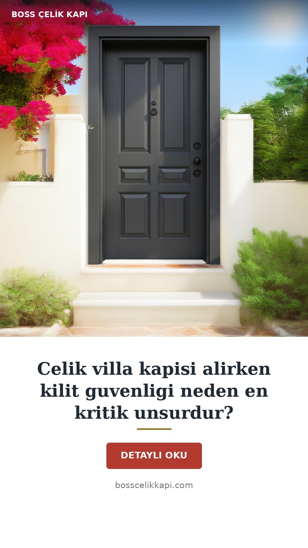 Celik Villa Kapisi Alirken Kilit Guvenligi Neden En Kritik Unsurdur? — Boss Çelik Kapı
