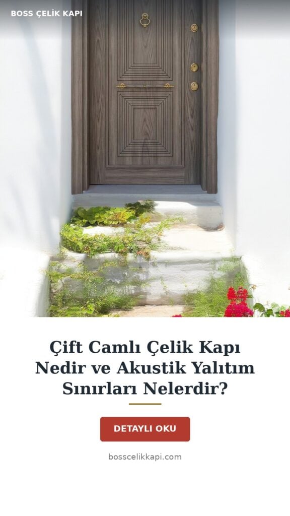 Çift Camlı Çelik Kapı Nedir Ve Akustik Yalıtım Sınırları Nelerdir? — Boss Çelik Kapı
