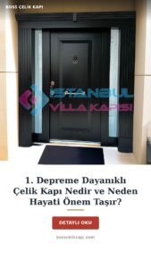 1. Depreme Dayanıklı Çelik Kapı Nedir Ve Neden Hayati Önem Taşır? — Boss Çelik Kapı