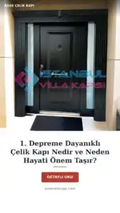 1. Depreme Dayanıklı Çelik Kapı Nedir Ve Neden Hayati Önem Taşır? — Boss Çelik Kapı