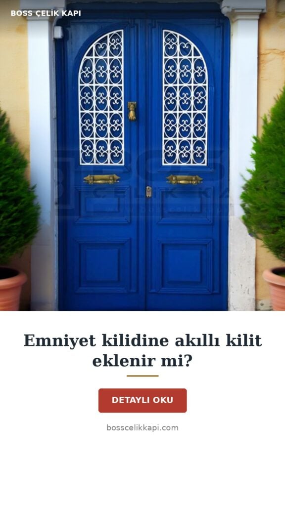 Emniyet Kilidine Akıllı Kilit Eklenir Mi? — Boss Çelik Kapı