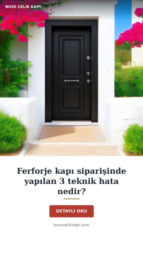 Ferforje Kapı Siparişinde Yapılan 3 Teknik Hata 13 Ferforje Kapı Siparişinde Yapılan 3 Teknik Hata Nedir? — Boss Çelik Kapı