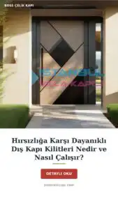 Hırsızlığa Karşı Dayanıklı Dış Kapı Kilitleri Nedir Ve Nasıl Çalışır? — Boss Çelik Kapı
