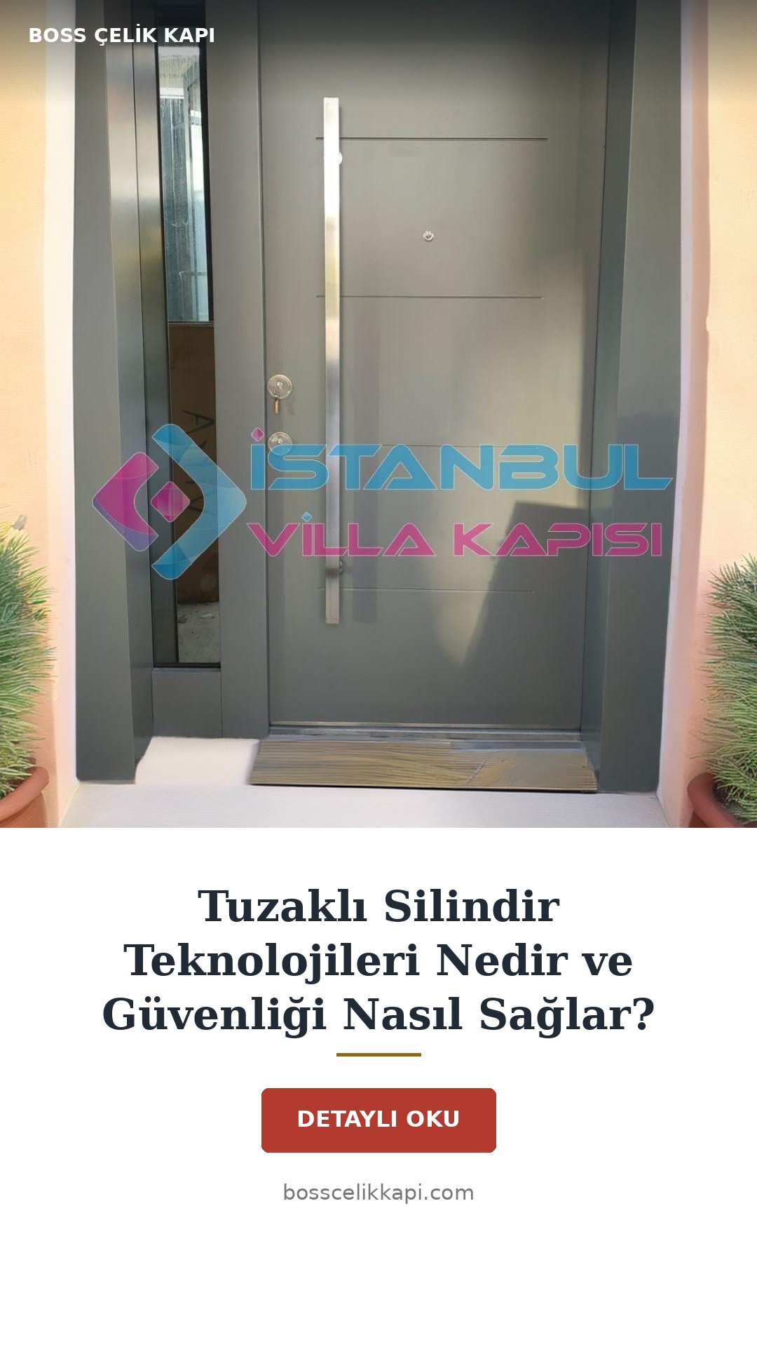 Tuzaklı Silindir Teknolojileri Nedir Ve Güvenliği Nasıl Sağlar? — Boss Çelik Kapı