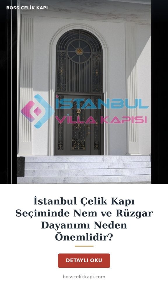 İstanbul Çelik Kapı Seçiminde Nem Ve Rüzgar Dayanımı Neden Önemlidir? — Boss Çelik Kapı