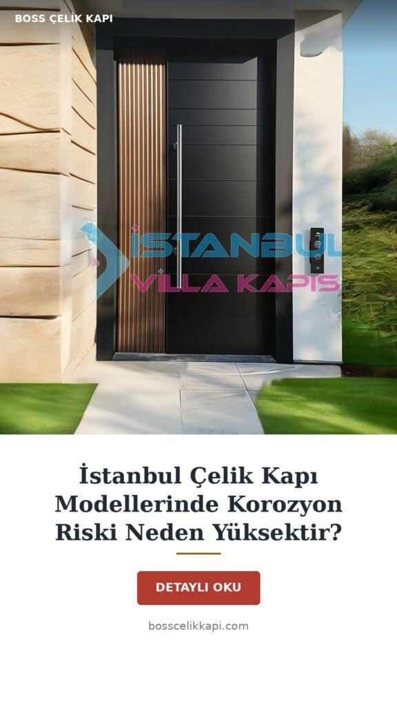 İstanbul Çelik Kapı Modellerinde Korozyon Riski Neden Yüksektir? — Boss Çelik Kapı
