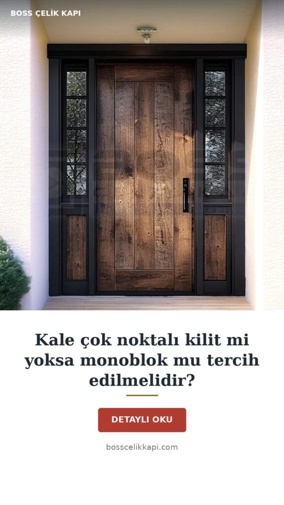 Kale Çok Noktalı Kilit Mi Yoksa Monoblok Mu? 19 Kale Çok Noktalı Kilit Mi Yoksa Monoblok Mu Tercih Edilmelidir? — Boss Çelik Kapı