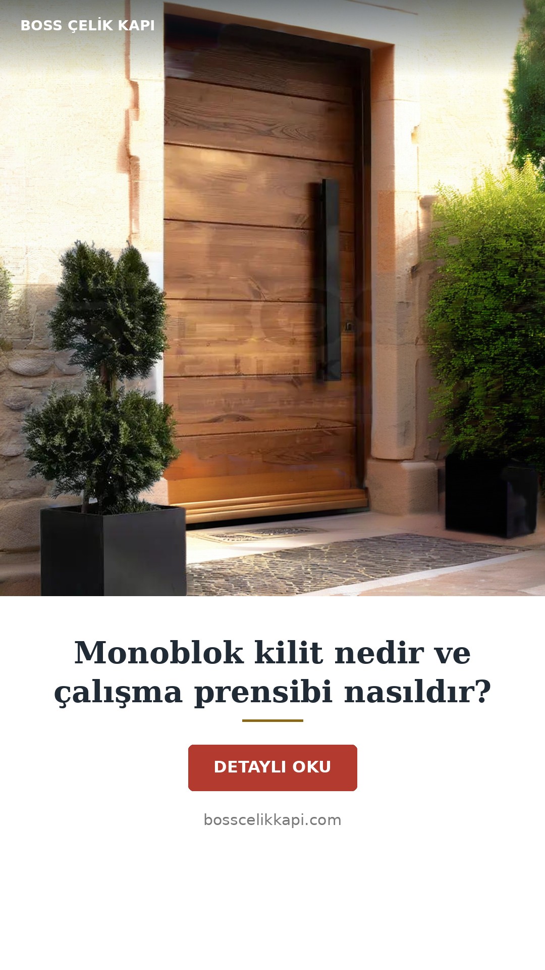 Monoblok Kilit Nedir Ve Çalışma Prensibi Nasıldır? — Boss Çelik Kapı