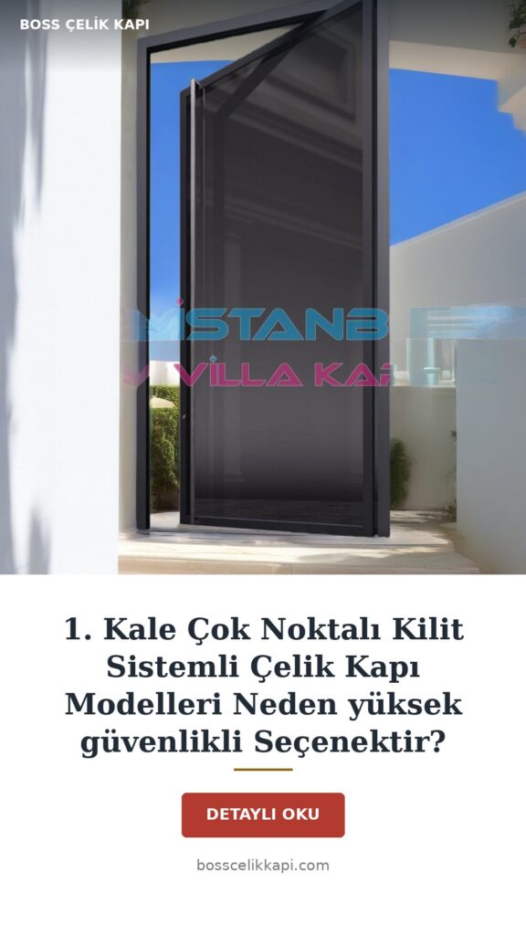 Kale Çok Noktalı Kilit Sistemli Çelik Kapı Modelleri: Ev Güvenliğinde Son Nokta 1 1. Kale Çok Noktalı Kilit Sistemli Çelik Kapı Modelleri Neden Yüksek Güvenlikli Seçenektir? — Boss Çelik Kapı