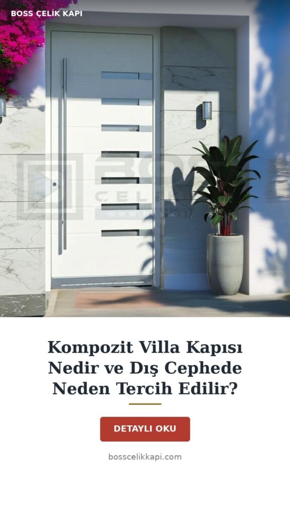 Kompozit Villa Kapısı Nedir Ve Dış Cephede Neden Tercih Edilir? — Boss Çelik Kapı