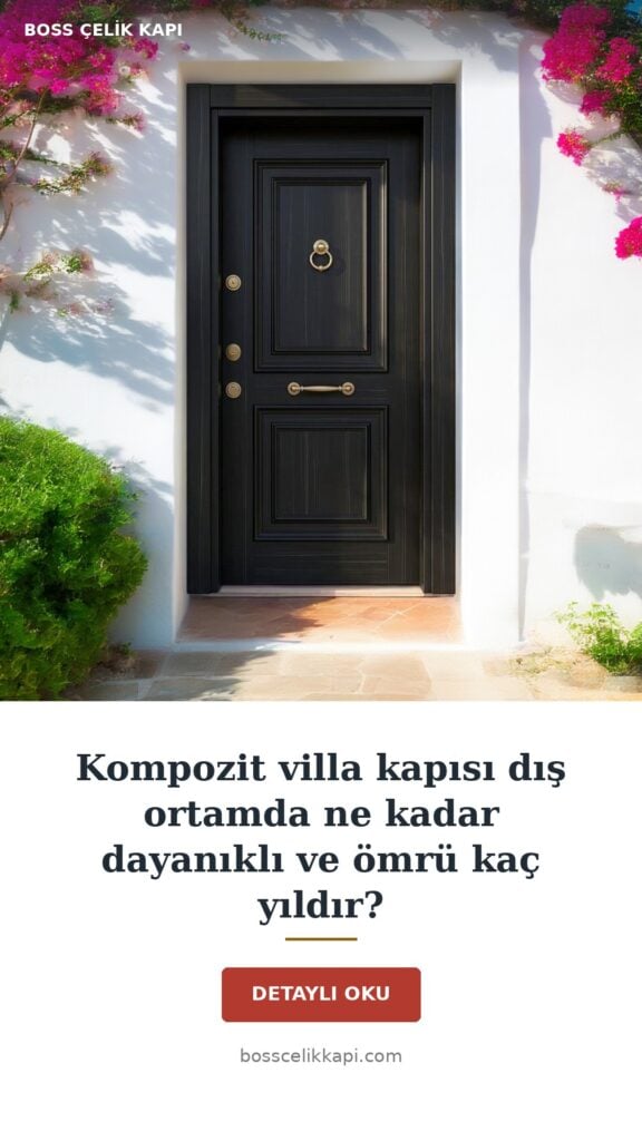 Kompozit Villa Kapısı Dış Ortamda Ne Kadar Dayanıklı Ve Ömrü Kaç Yıldır? — Boss Çelik Kapı
