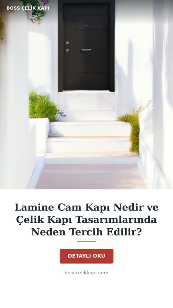 Lamine Cam Kapı Nedir Ve Çelik Kapı Tasarımlarında Neden Tercih Edilir? — Boss Çelik Kapı