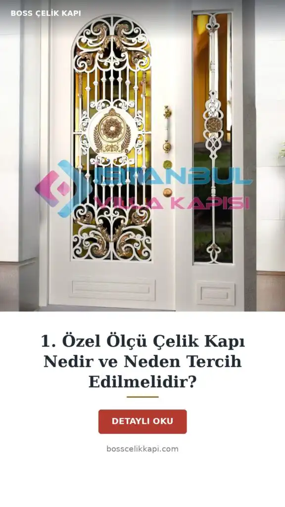 1. Özel Ölçü Çelik Kapı Nedir Ve Neden Tercih Edilmelidir? — Boss Çelik Kapı
