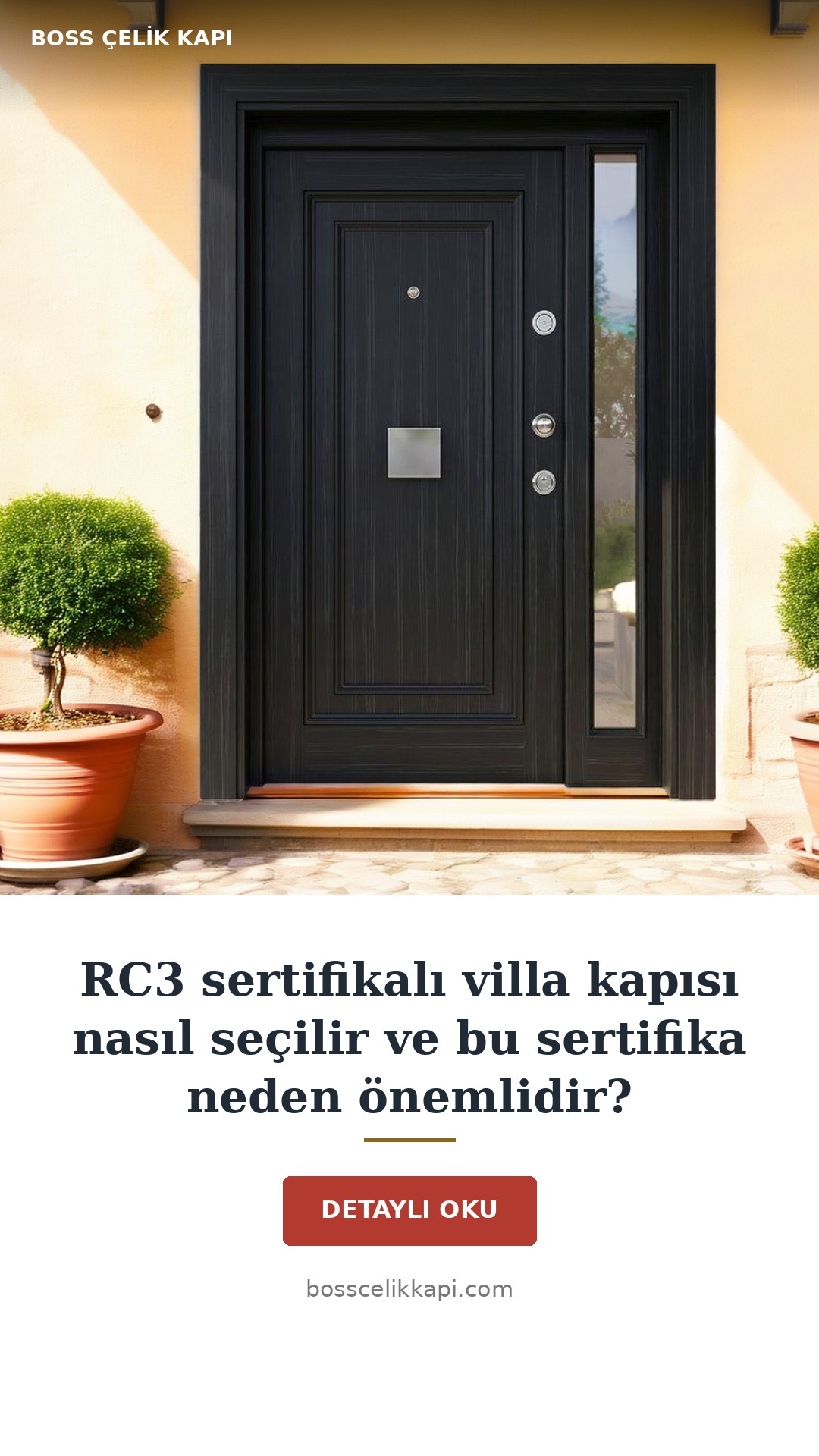 Rc3 Sertifikalı Villa Kapısı Nasıl Seçilir Ve Bu Sertifika Neden Önemlidir? — Boss Çelik Kapı