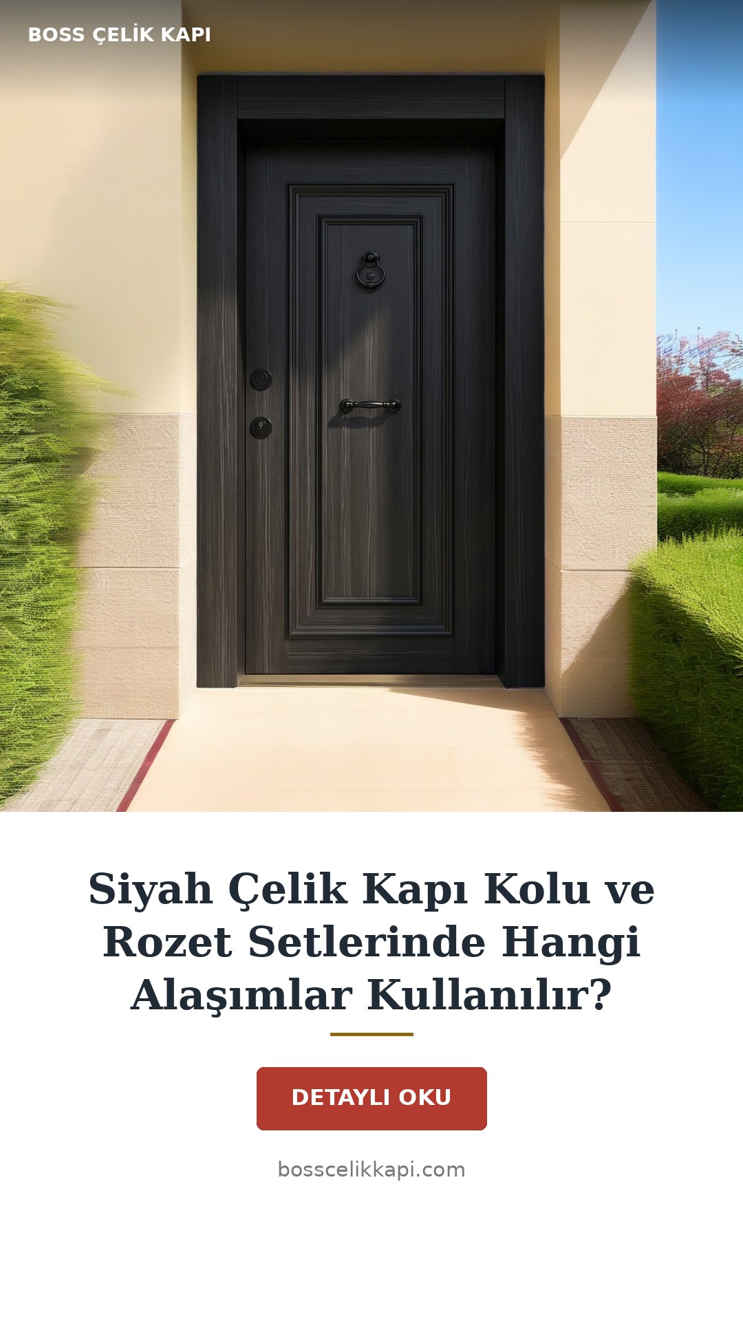 Siyah Çelik Kapı Kolu Ve Rozet Setlerinde Hangi Alaşımlar Kullanılır? — Boss Çelik Kapı