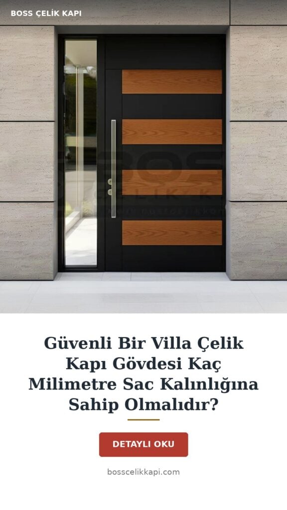 Güvenli Bir Villa Çelik Kapı Gövdesi Kaç Milimetre Sac Kalınlığına Sahip Olmalıdır? — Boss Çelik Kapı