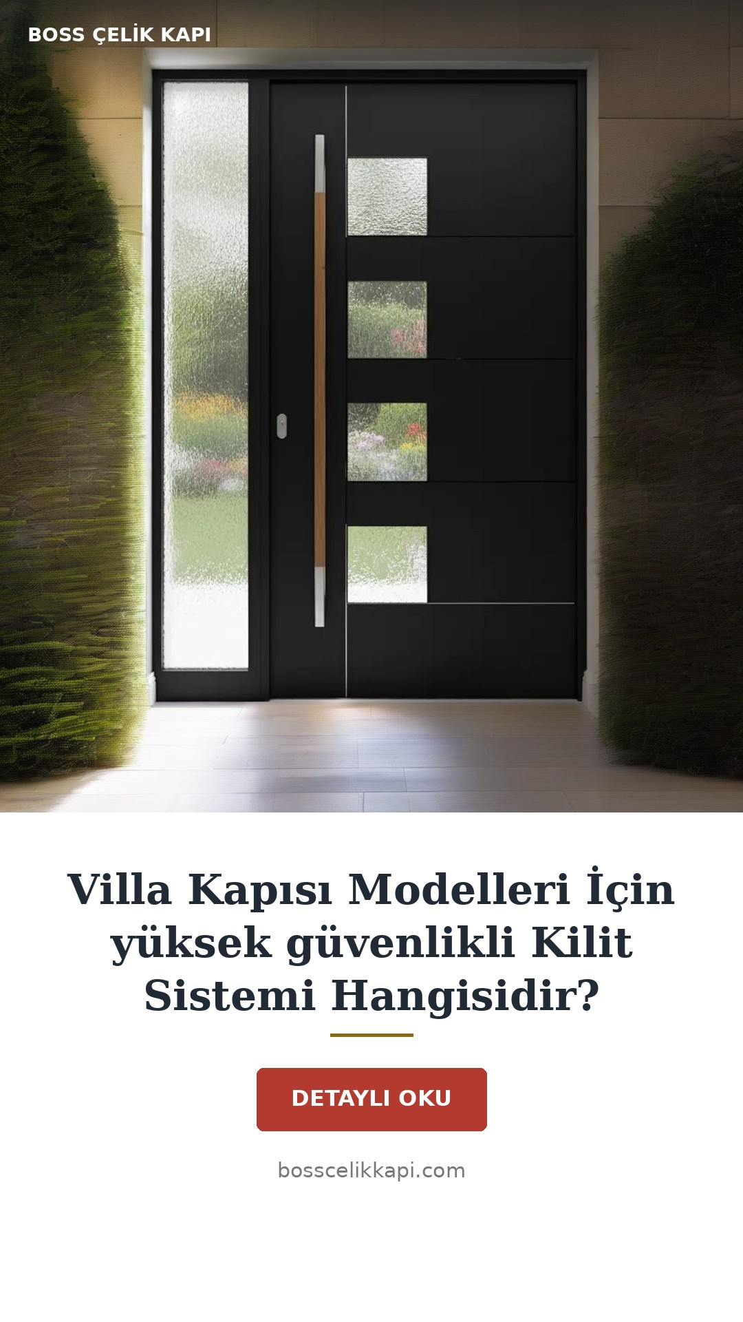 Villa Kapısı Modelleri İçin Yüksek Güvenlikli Kilit Sistemi Hangisidir? — Boss Çelik Kapı