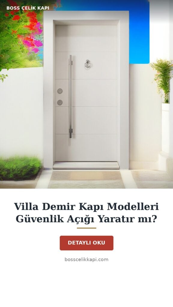 Villa Demir Kapı Modelleri Güvenlik Açığı Yaratır Mı? — Boss Çelik Kapı