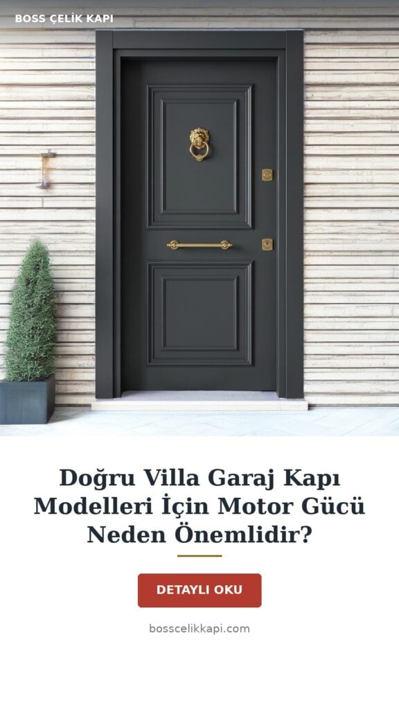 Doğru Villa Garaj Kapı Modelleri İçin Motor Gücü Neden Önemlidir? — Boss Çelik Kapı